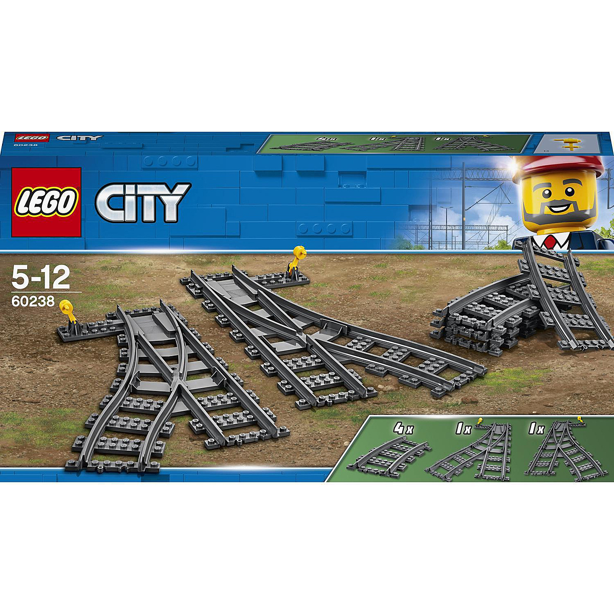 Lego® City - Les Aiguillages - 60238 au meilleur prix