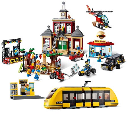LEGO City 60271 pas cher, La place du centre-ville