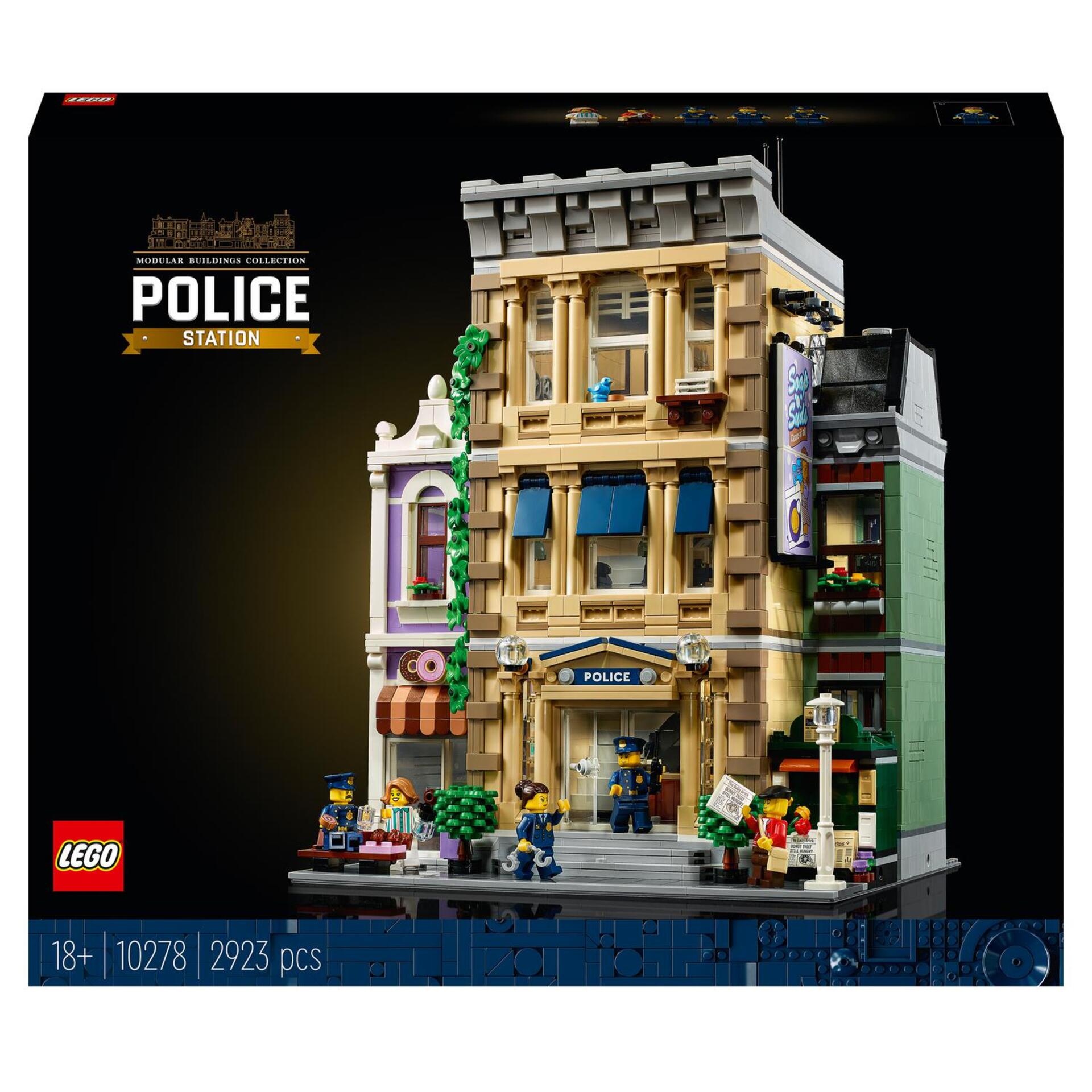 Vitrine en plexiglas® pour LEGO® Le Commissariat de police (10278)