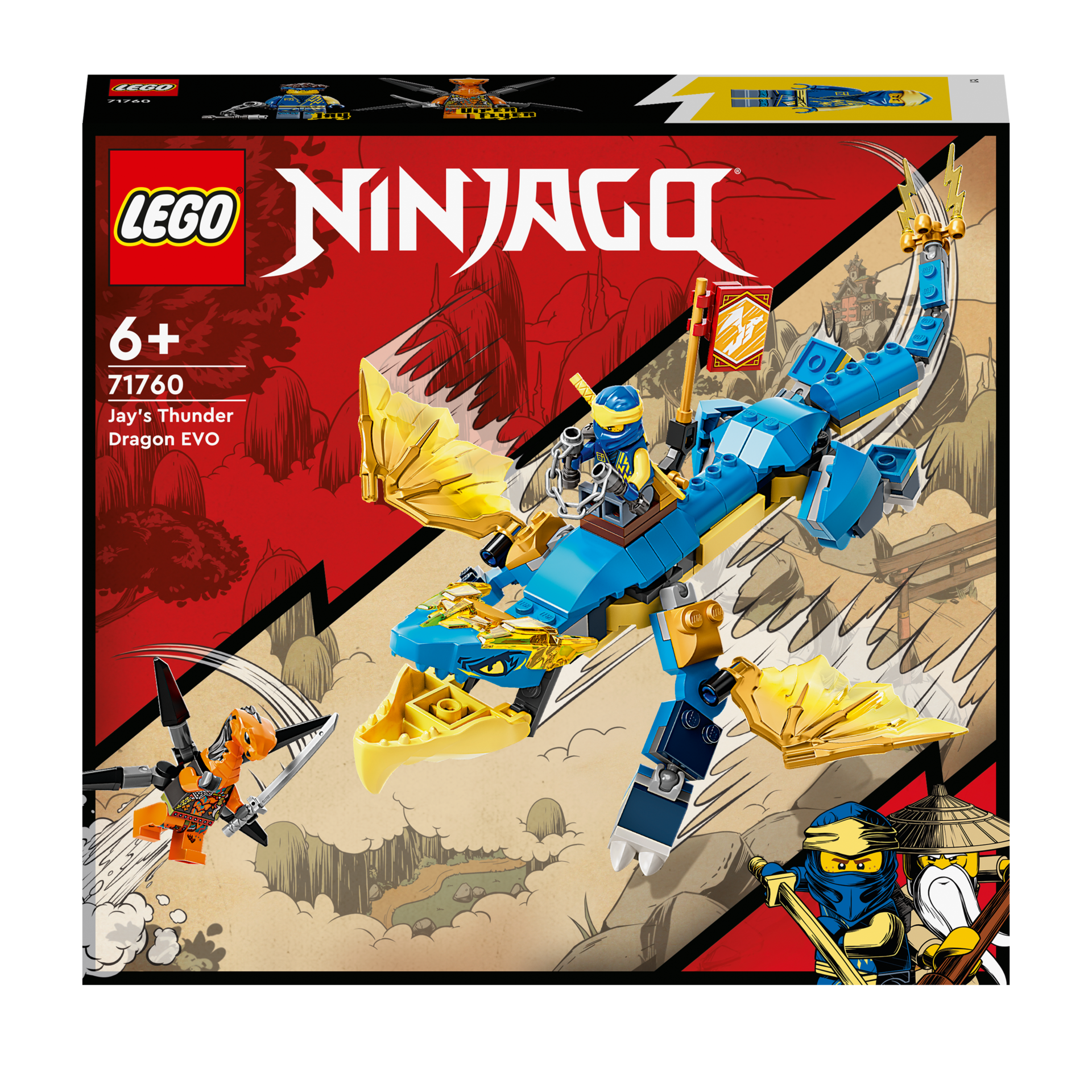 LEGO® NINJAGO® - Le dragon du tonnerre de Jay - Évolution - 71760 au  meilleur prix