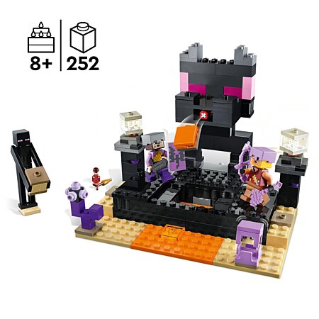 LEGO Minecraft 21243 Les Pics Gelés, Jouet Enfants 8 Ans, avec Figuri