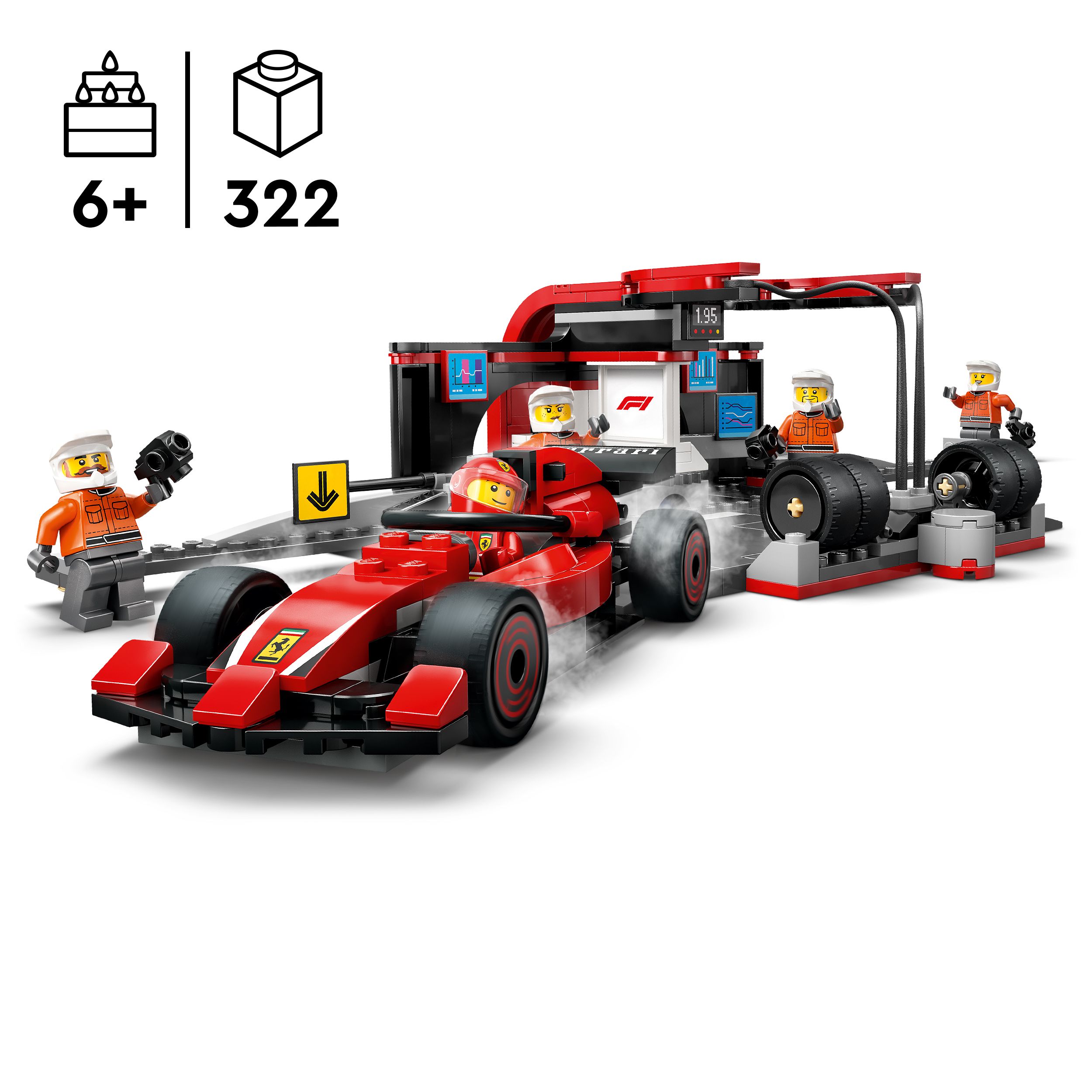 LEGO® City Arrêt au stand de F1® avec voiture Ferrari 60443 au
