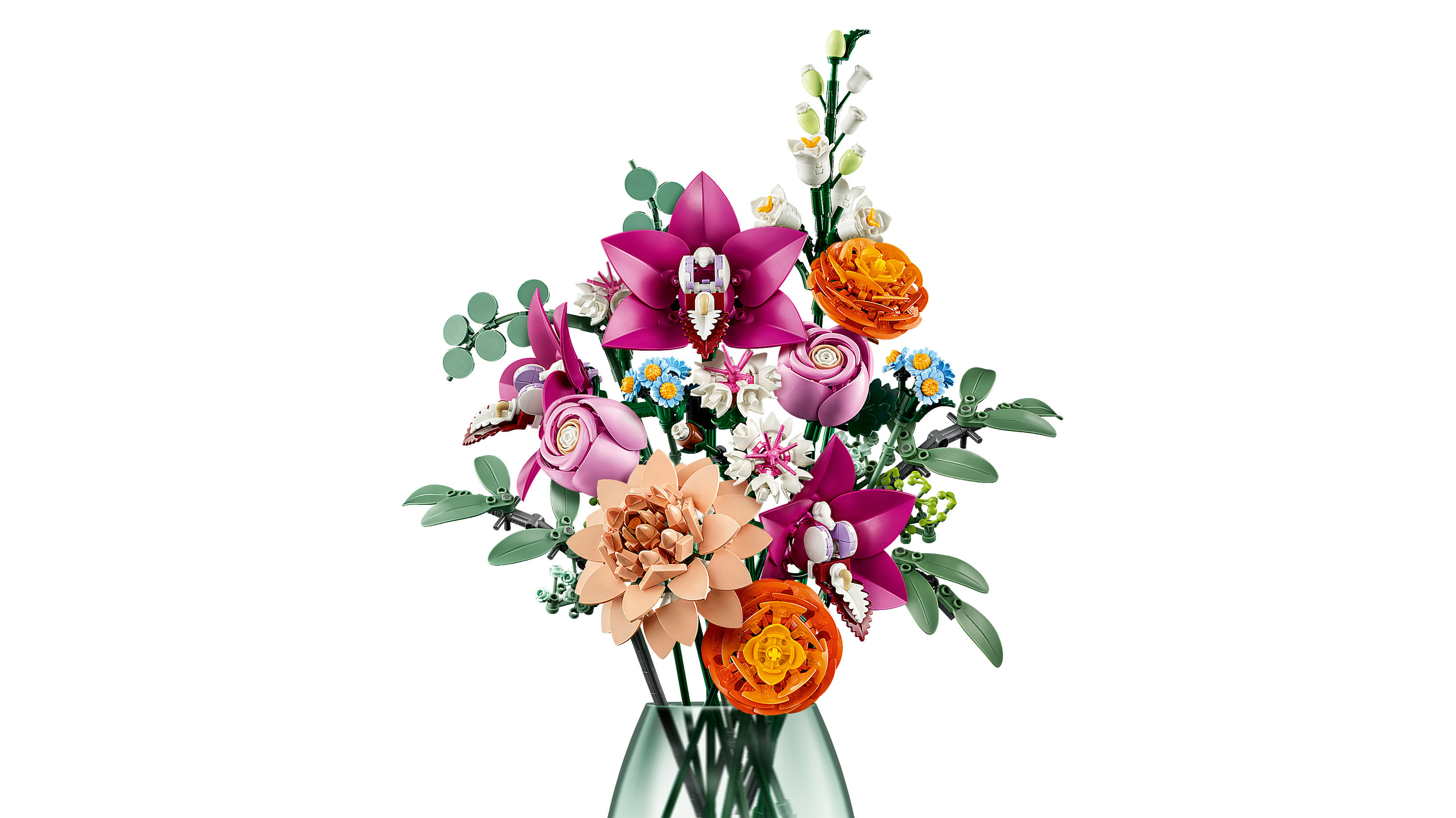 LEGO Botanique 10342 Le joli bouquet de fleurs roses Set pour adultes