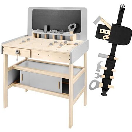 Playmobil Décor Bricolage Table Etablis + Accessoires Atelier Servante +  Outils