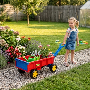 Chariot/Remorque Wader Gigant Édition Limitée Jaune - Capacité 60 Kg, Pour Enfants 1+