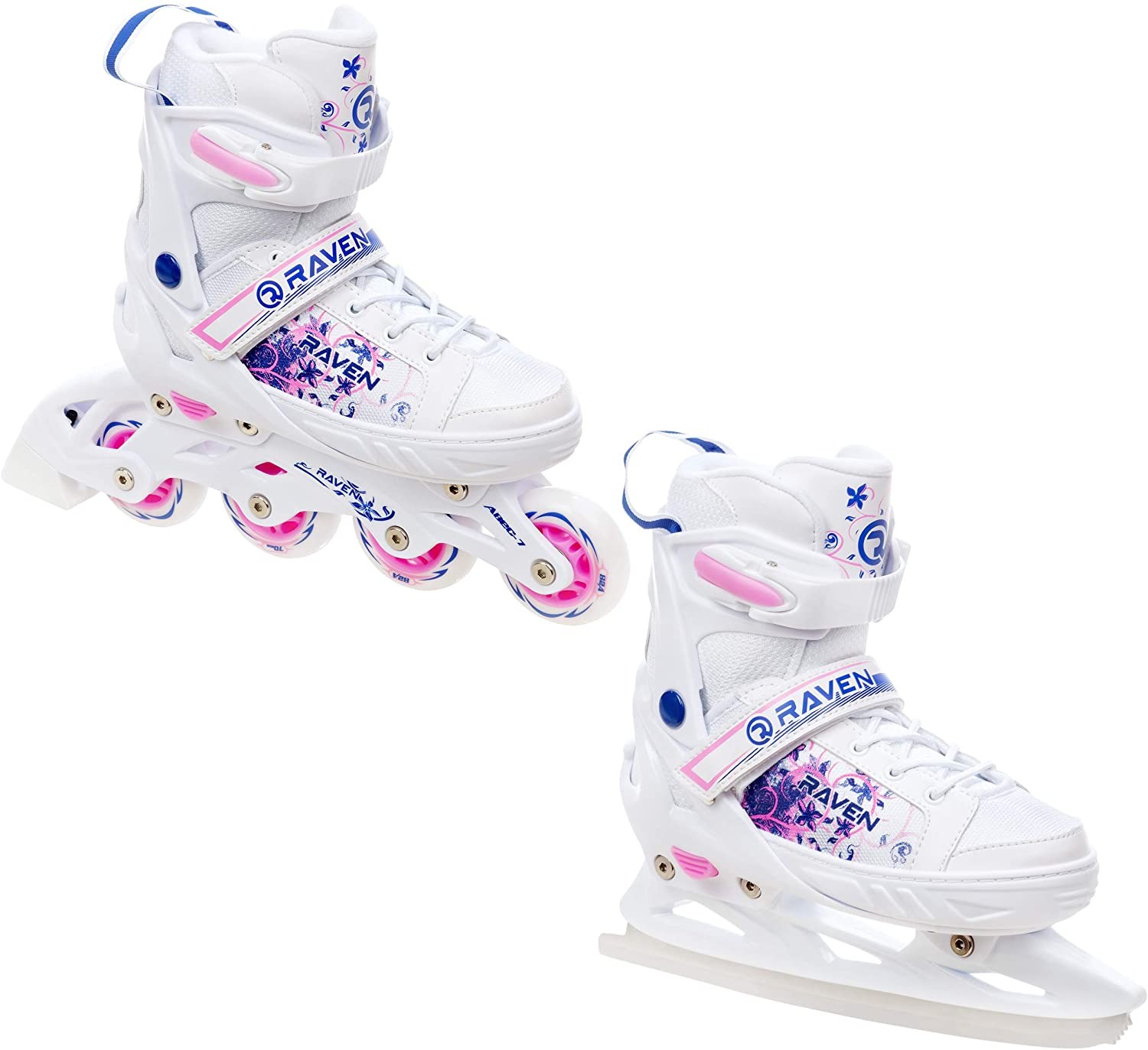 Roller En Ligne Nollan Du 30 Au 33 + Patin à Glace Enfant Mixte Noirbleu Croxer
