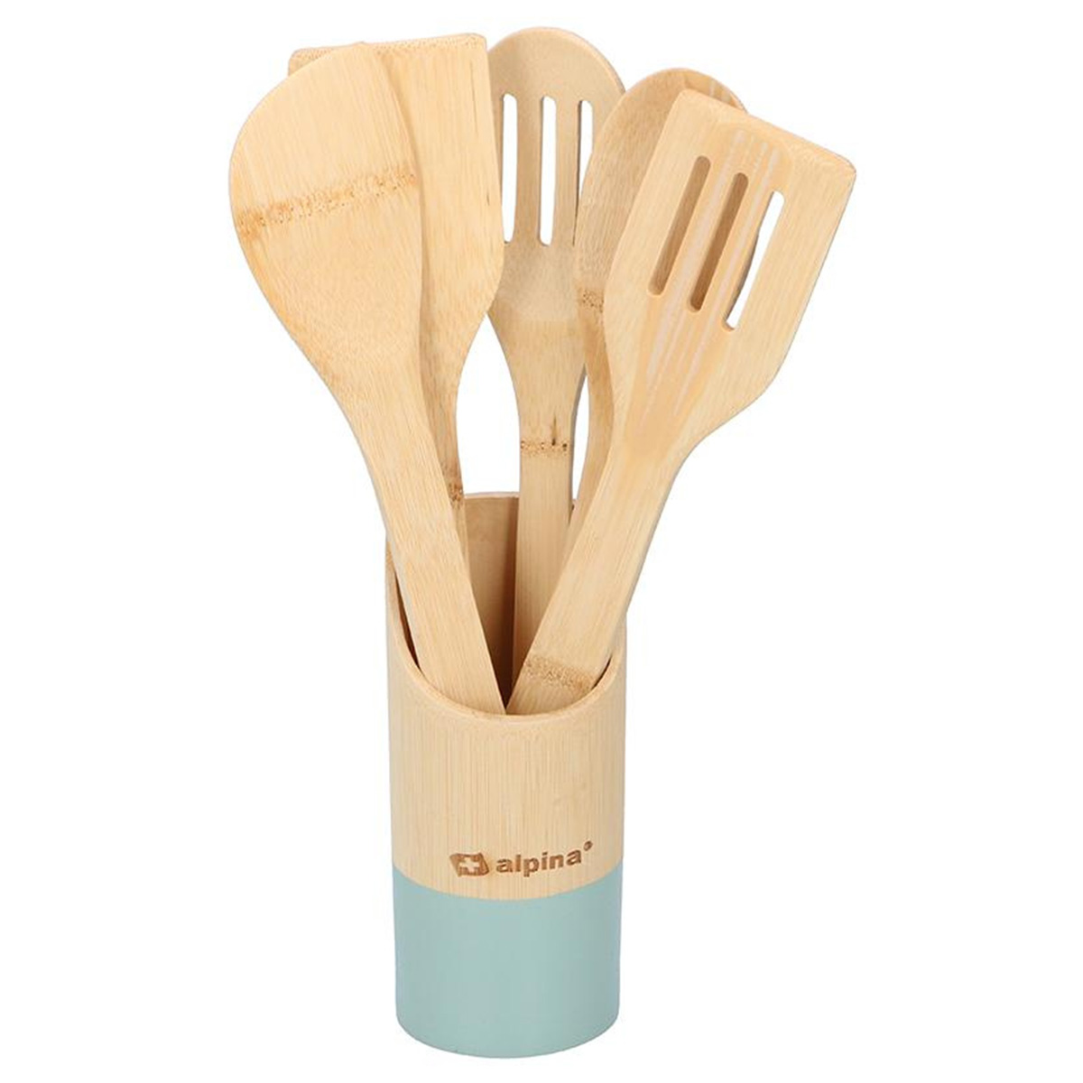 Lot De 3 Spatules En Bambou Alpina – Ustensiles De Cuisine Naturels – Neufs