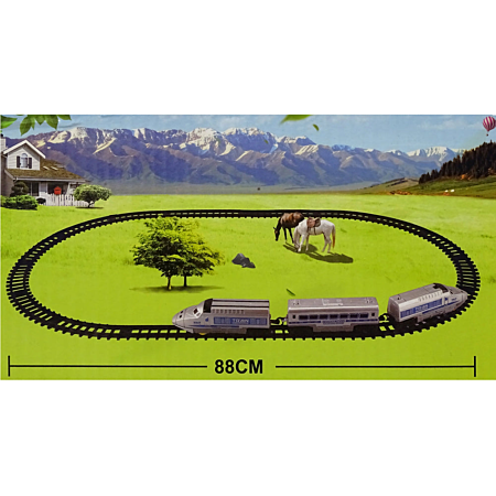 Quibuilds Ensemble de train électrique en alliage avec chariot et long rail pouvant fonctionner, modèle de locomotives avec lumières et effets sonores, riche en accessoires (comme vous le voyez Quibuilds Ensemble de train électrique en alliage avec chariot et long rail pouvant fonctionner, modèle de locomotives avec lumières et effets sonores, riche en accessoires (comme vous le voyez