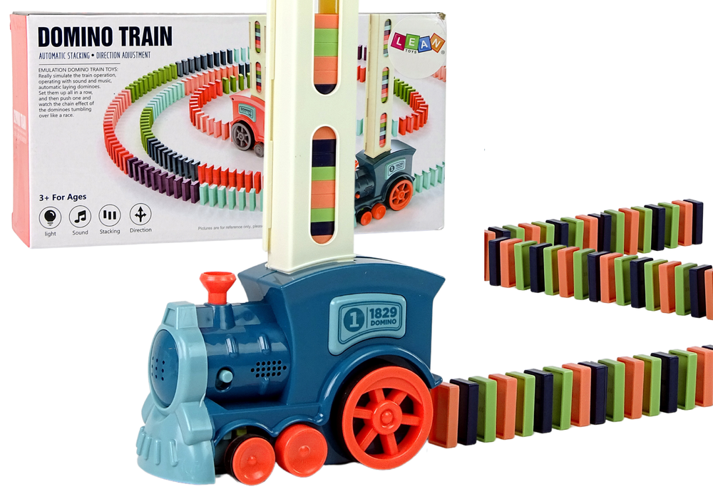 Train électrique Domino Avec 60 Blocs - Sons Et Lumières - Jouet Enfant - Marque KATOOM
