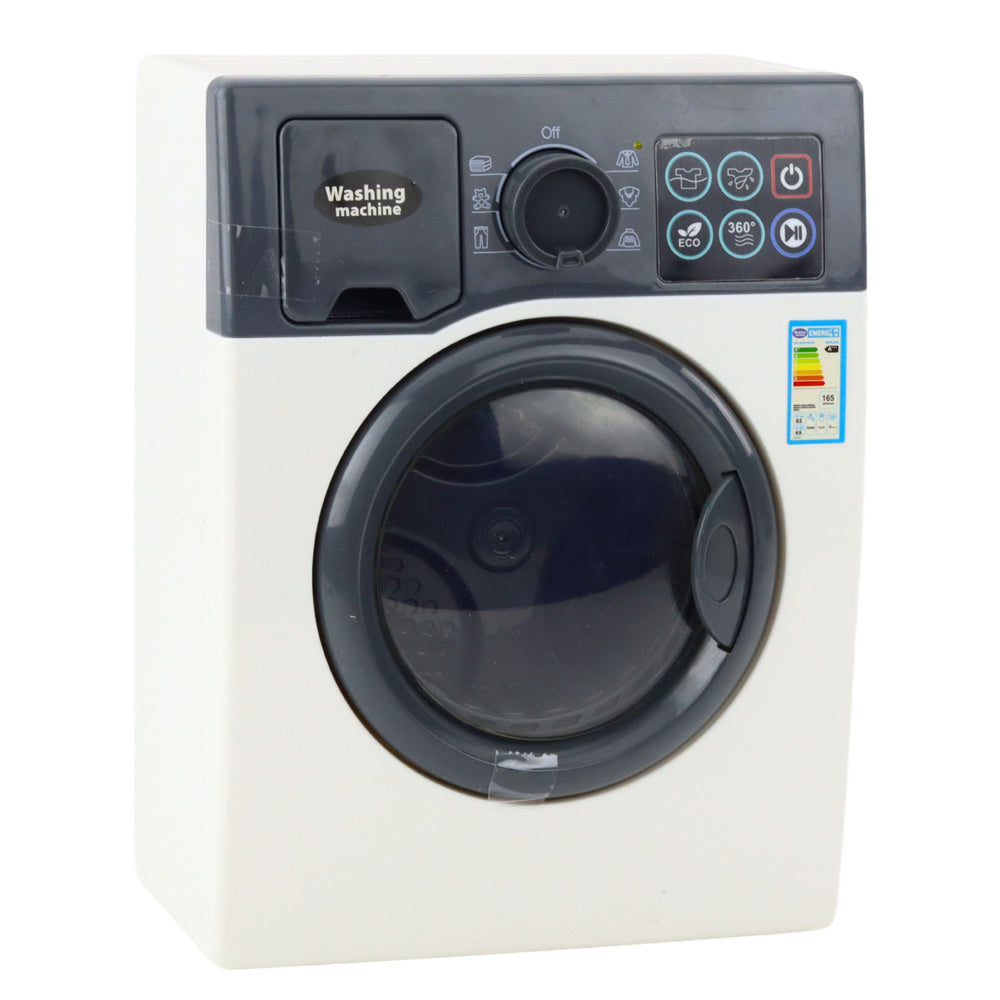 Idena Machine à Laver Jouet Enfant 15x18x23cm – Effets Sonores Et Lumineux, Tambour Rotatif, 4 Programmes