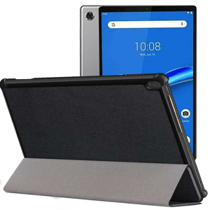 Housse Étui Lenovo Tab M10 FHD Plus - Cuir PU, Support Magnétique, Protection Écran, Noir