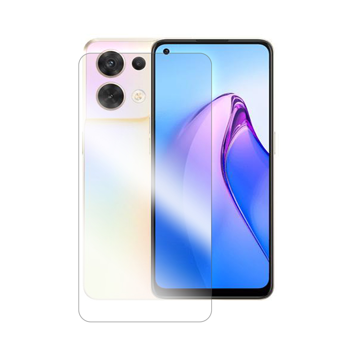Film Protection Verre Trempé 9H Transparent Pour OPPO Reno4 - Anti-rayures & Chocs - Facile à Poser