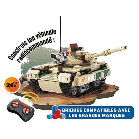 Véhicule Tank radiocommande - Wise Block Auldey : King Jouet, Lego