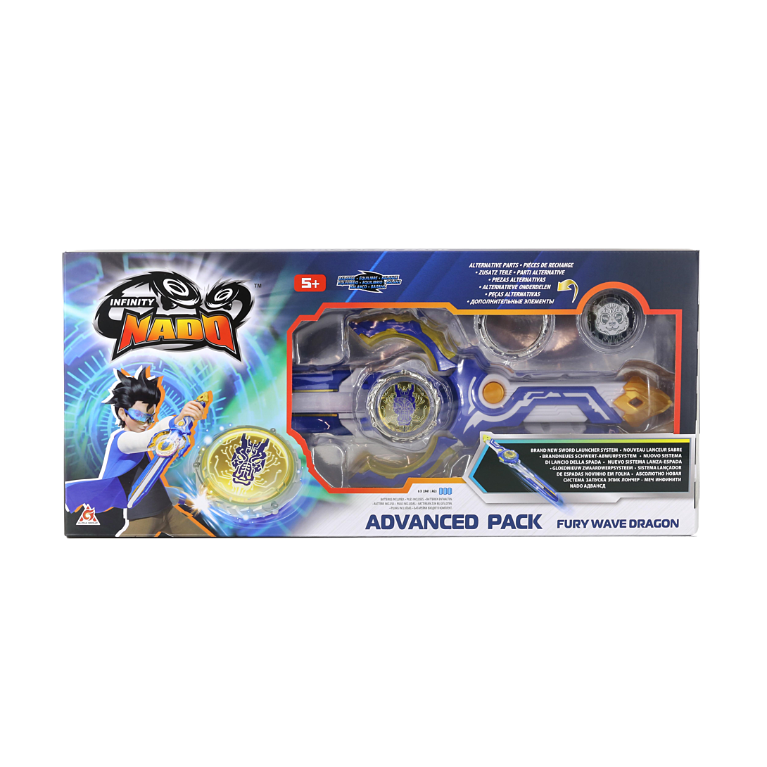 Cadeau Garçon Anniversaire Toupie Infinity Nado - Jouet Battle Métallique - Lanceur Inclus - Pour Enfants 5-12 Ans - Dream World Magic Dragon Lanceur Toupie épée