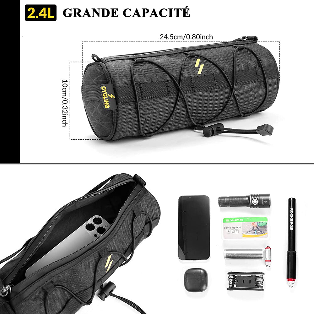 Sacoche De Cadre Vélo étanche ROCKBROS - 3L/4L, Réfléchissante, Pour VTT Et Vélo Route