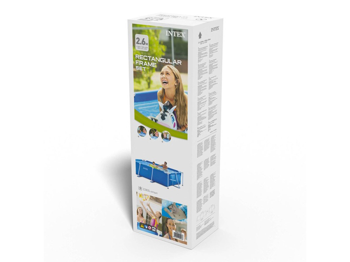 Intex 28271 piscine hors sol Rectangle 2282 L Bleu au meilleur prix | E ...