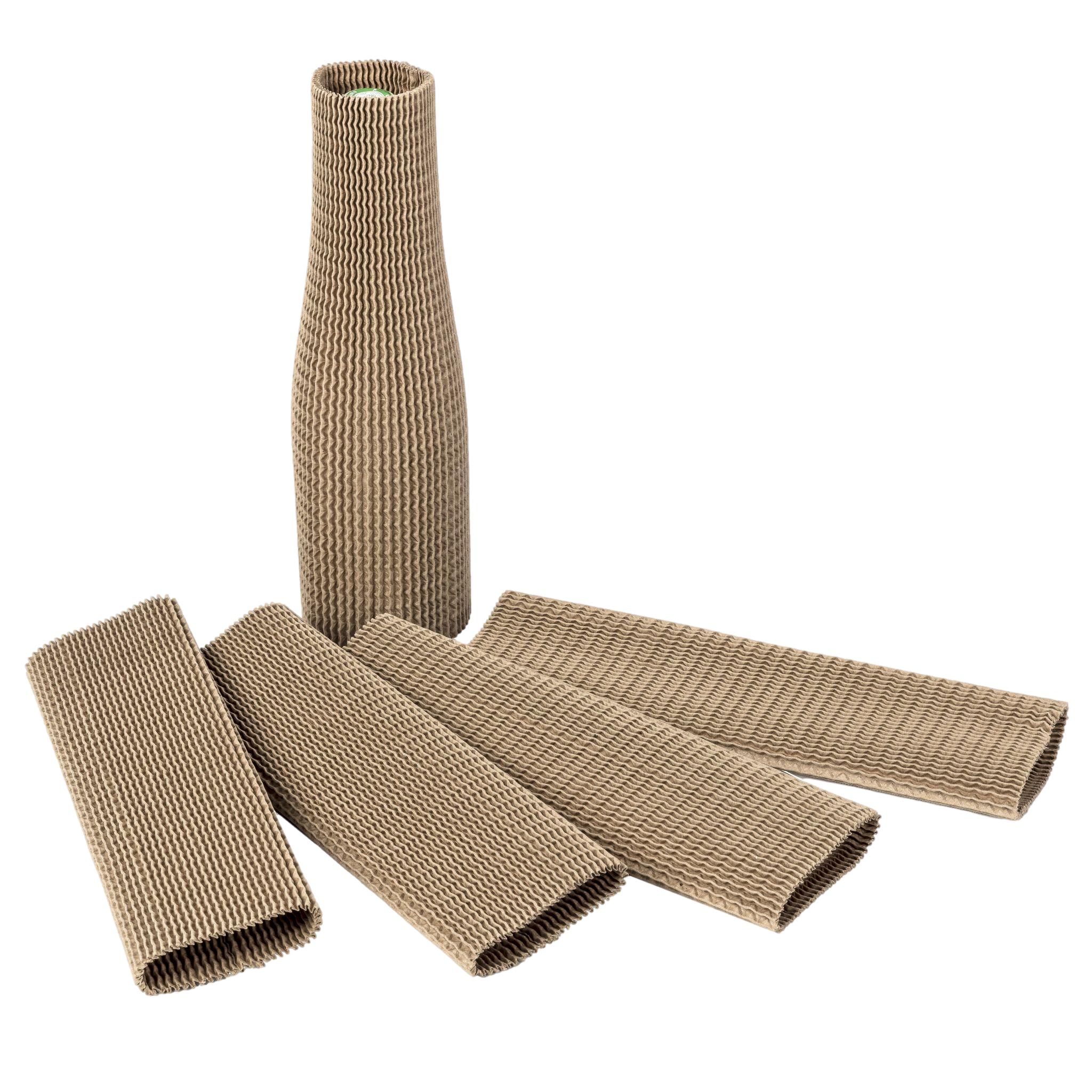 Lot De 5 Manchons De Protection Bouteilles En Carton Bi-Ondulé Extensible - Pour Vin 75cl