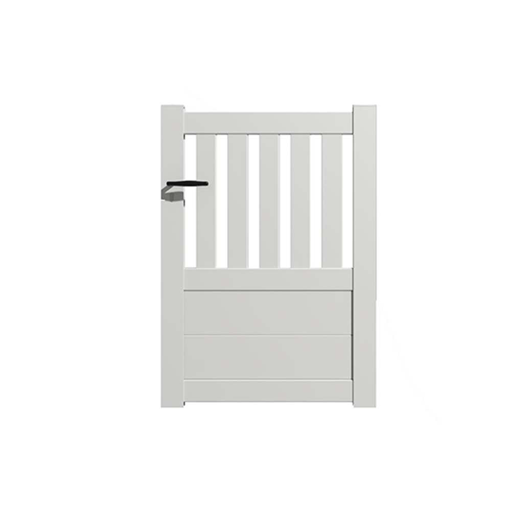 Portillon Aluminium De Jardin 1m30 X 1m - Kit à Monter Blanc RAL 9010 - Fabriqué En France - 4