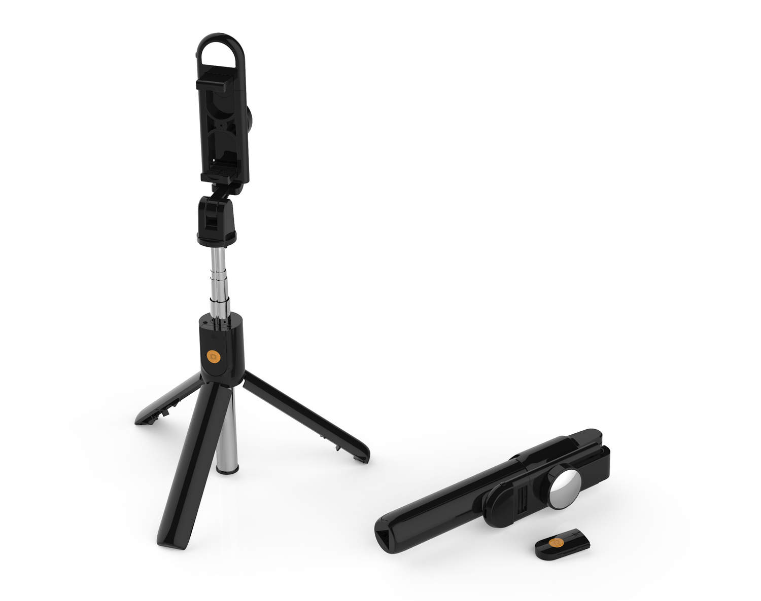 Perche Selfie Avec Trepied Pour MOTOROLA Moto E20 Smartphone Bluetooth Sans Fil Selfie Stick Android IOS Reglable Telecom (Noir