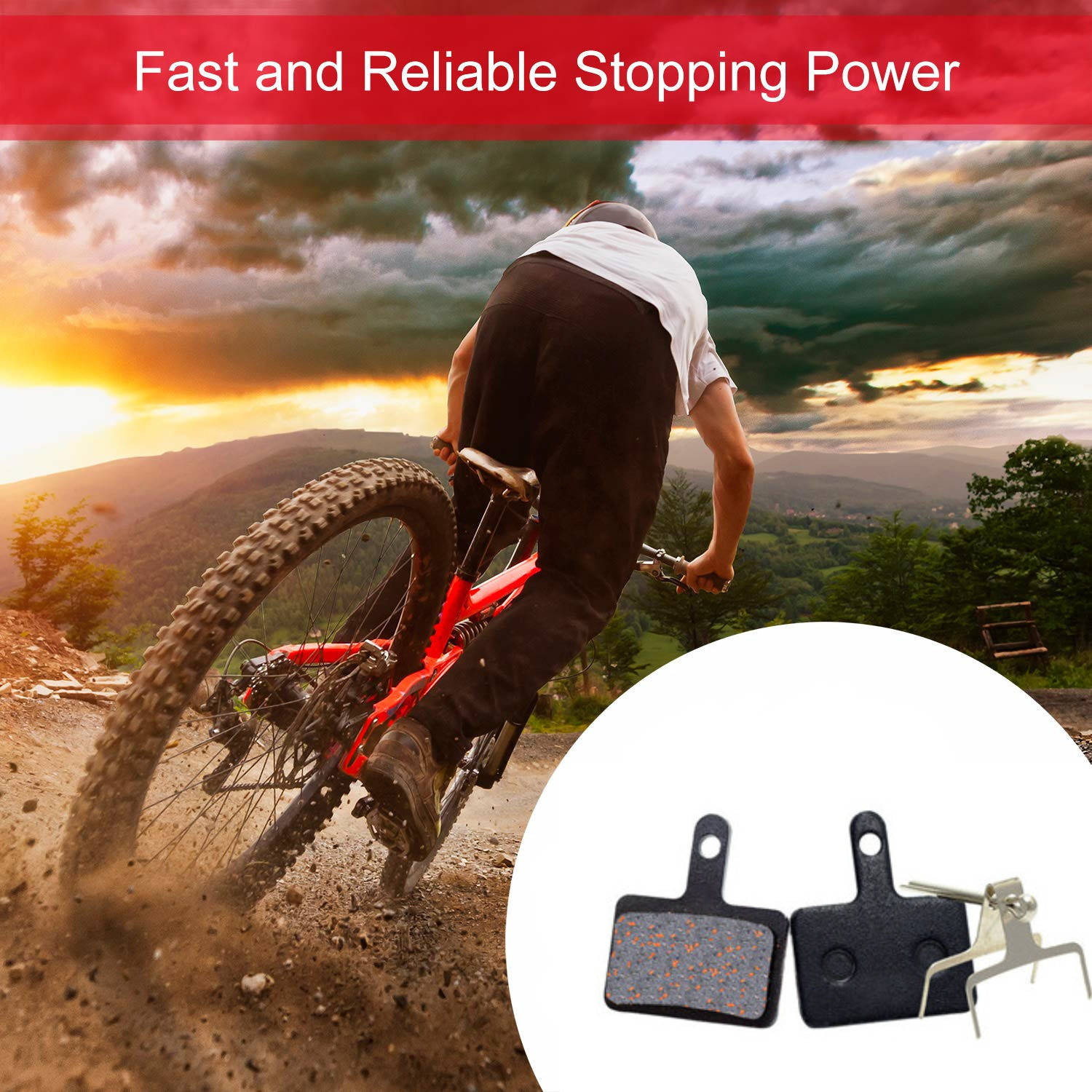 Plaquettes De Frein Vélo V BIKE Shimano VTT Ventilées Organiques