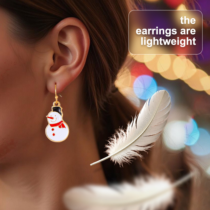 Boucles D'Oreilles De Noël - 4 Paires Pour Femme, Mignon Et Percées, Bijoux Et Cadeaux Pour Les Femmes