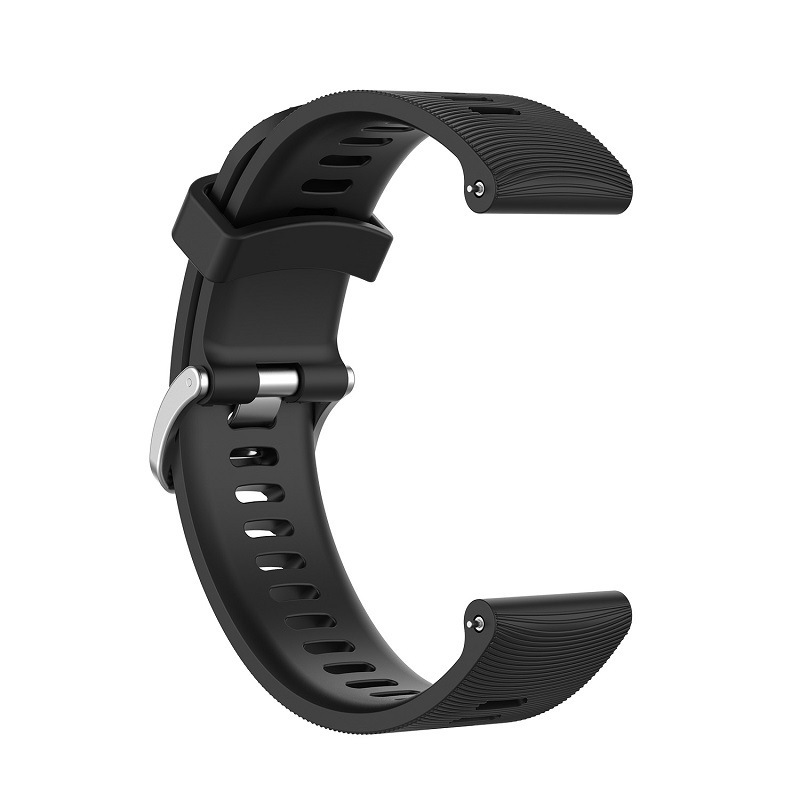 Bracelet Silicone Noir Pour Garmin Forerunner 10/15 | Bracelet De Rechange Confortable Et Imperméable