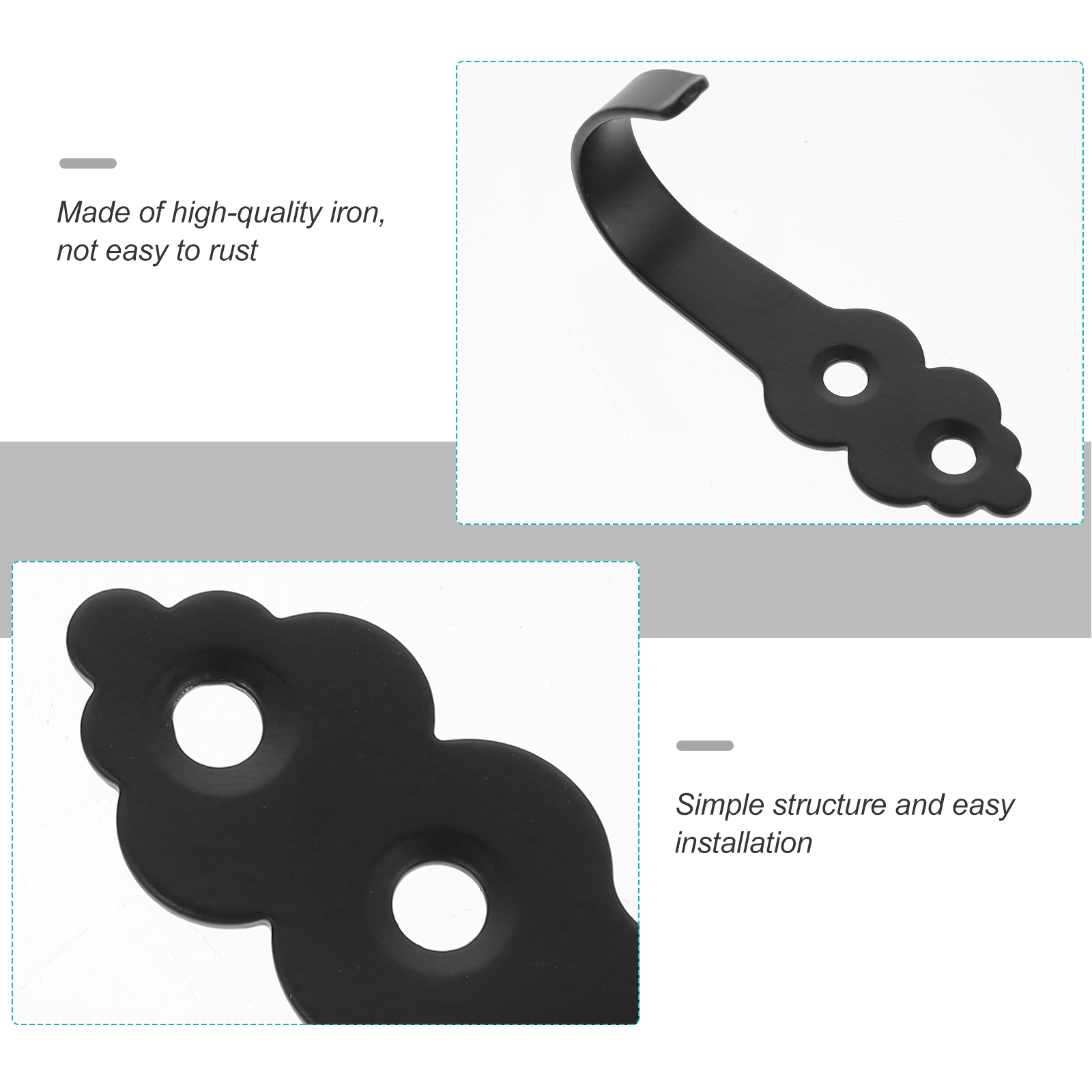 Lot De 200 Crochets à Vis à épaulement Avec Revêtement En Plastique