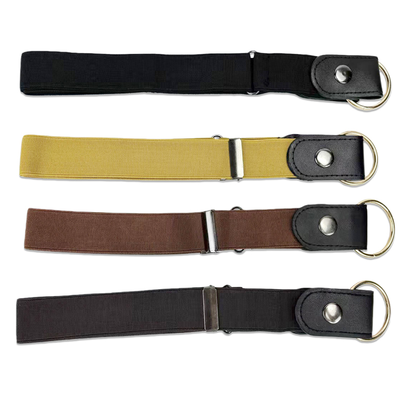 Ceinture élastique unisexe sans boucle pour pantalons en jean, robe, taille extensible pour femmes et hommes, ceinture sans boucle