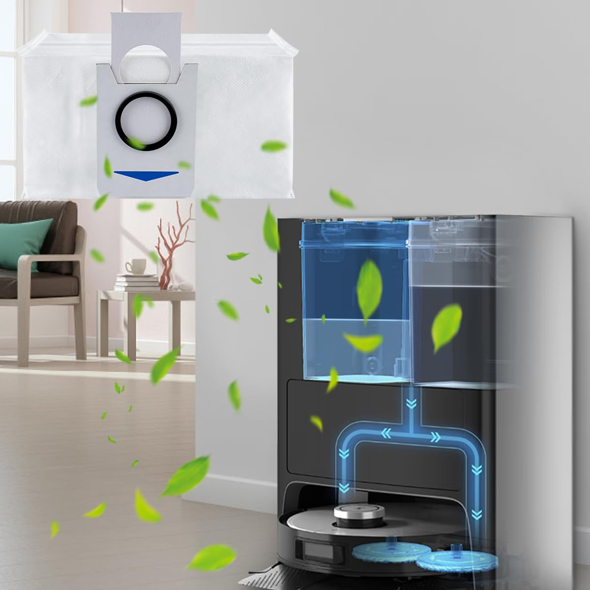 Roulette Avant. Compatible Avec Deebot T10/T20/X1 Omni/T10 Plus/X1