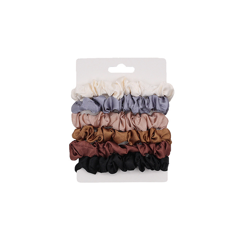 Élastiques à Cheveux Bruns Foncés - 2,5 Cm Pour Cheveux Fins Et Enfants - Lot Pratique