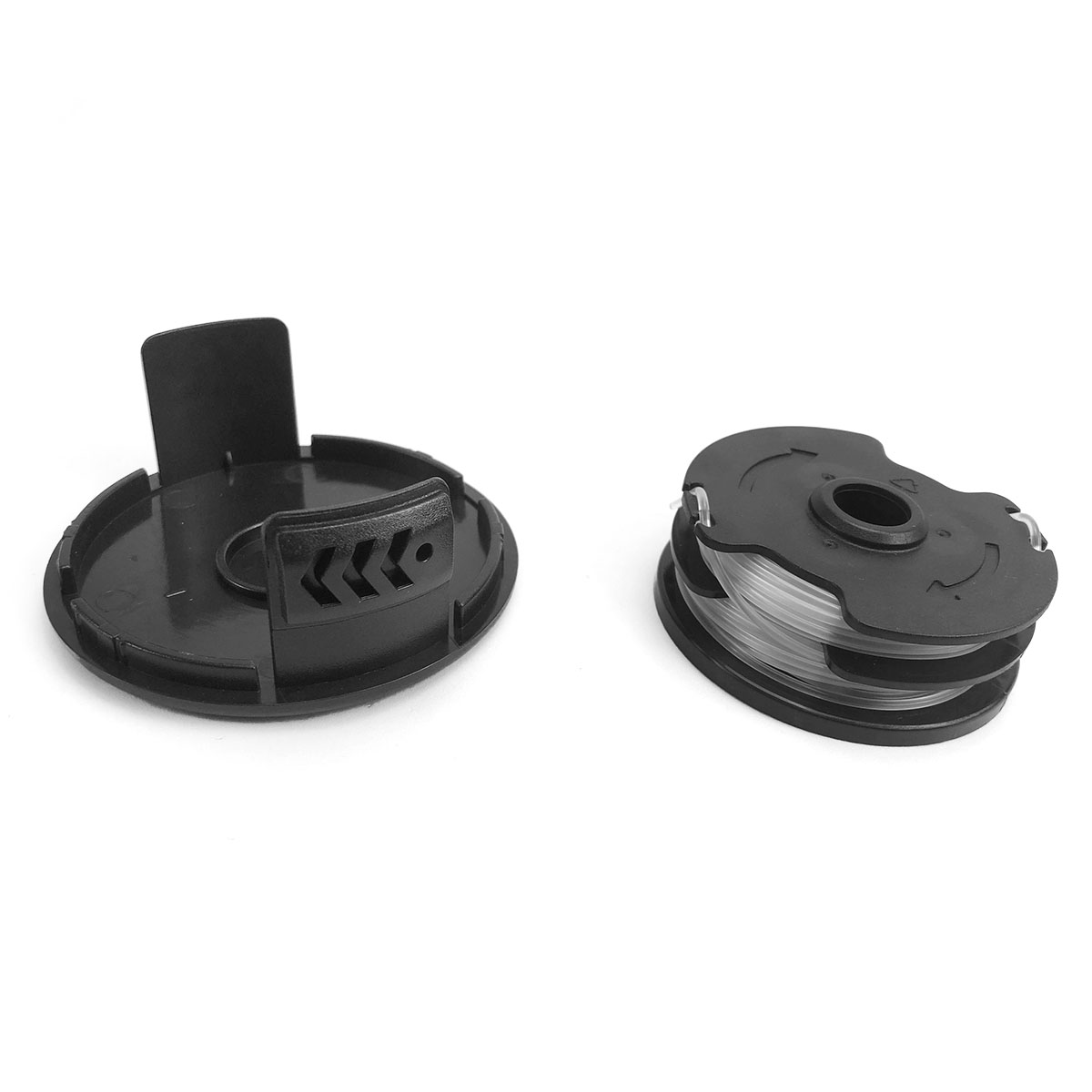 Bobine Fil + Capuchon Compatible Parkside 20-Li PRT 50 PRT 300 PRT 550 - Lot De 2 Bobines 8,2m + 1 Capuchon De Rechange