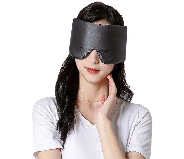 Masque De Nuit 100 Soie De Mûrier Biologique, 99 Bloquant La Lumière