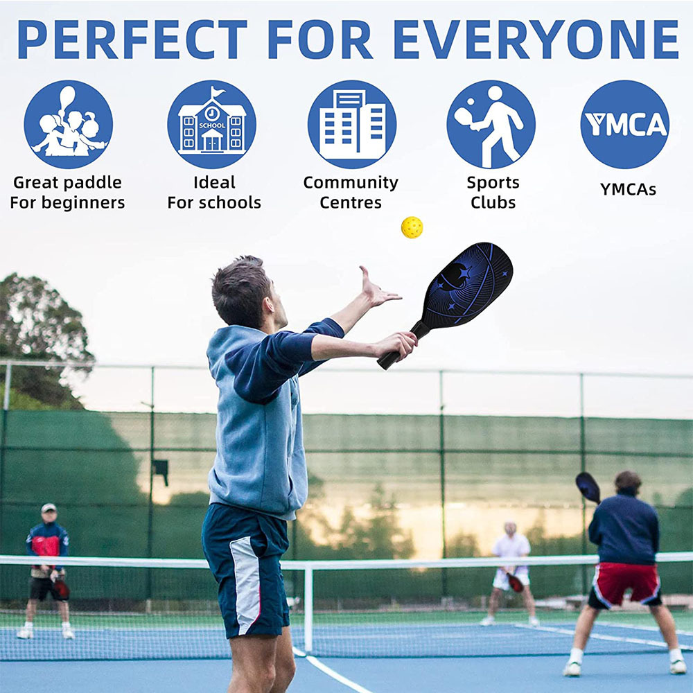 Paddle Raquette Set Pickleball Laureada - 2 Raquettes Fibre De Verre 4 Balles Sac - Poignée Ergonomique Paddles Review