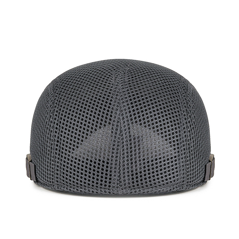 Béret Vintage En Maille Respirant Ivoire - Taille L (58-59 Cm), Unisexe, Neuf Sans étiquette