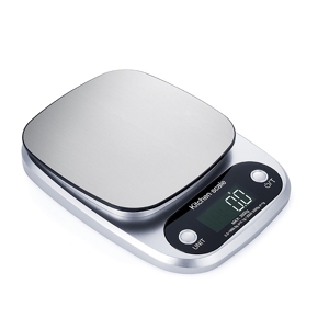 Balance De Cuisine électronique 5 Kg - Précision 1 G, Verre Trempé Design Marbre, écran LCD, Fonction Tare !