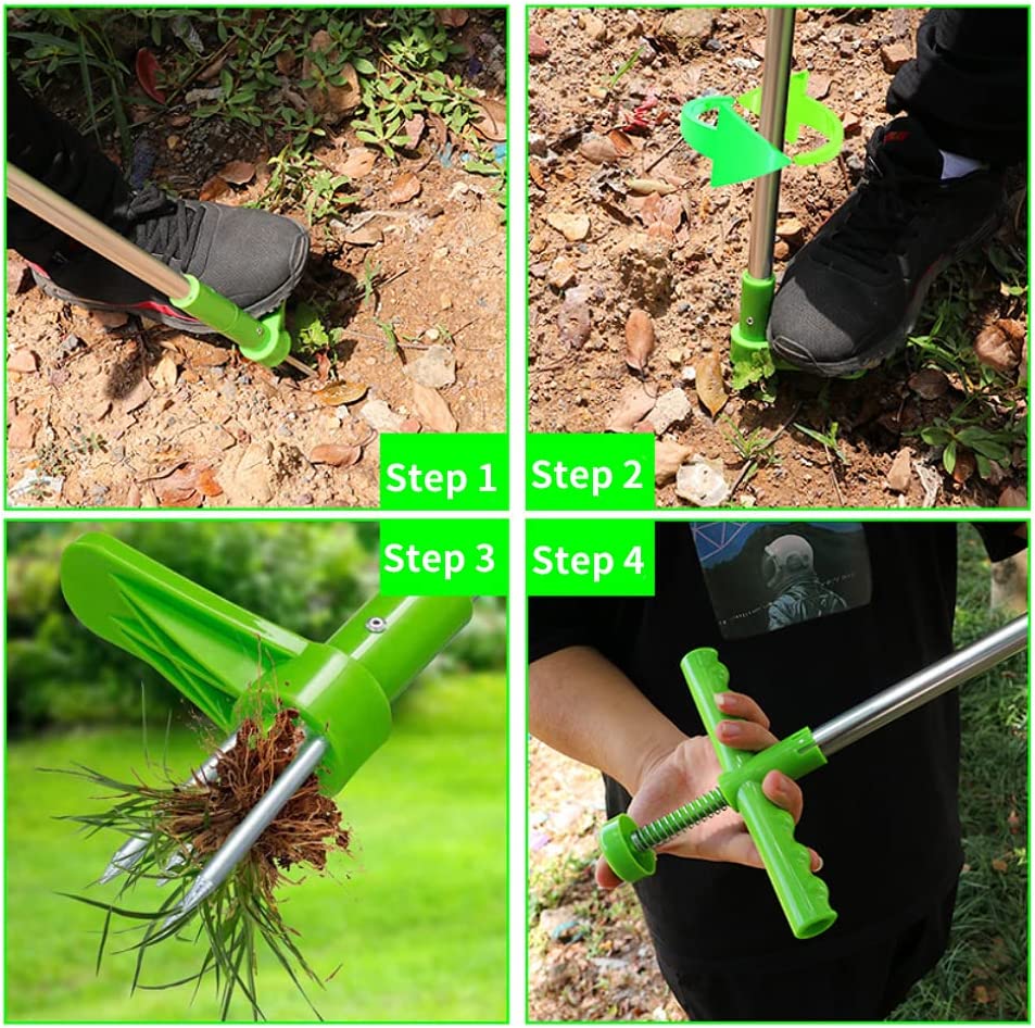 Outil pour enlever les mauvaises herbes facilement