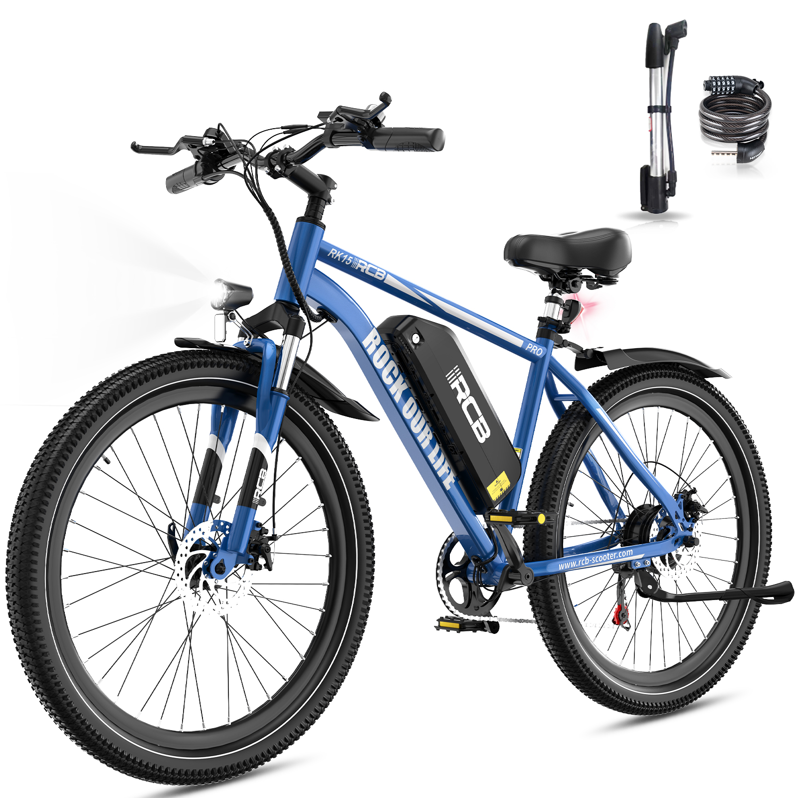 RCB Vélo Électrique E-bike 29 RK15 PRO - 15.6Ah, 90km Autonomie,App ...
