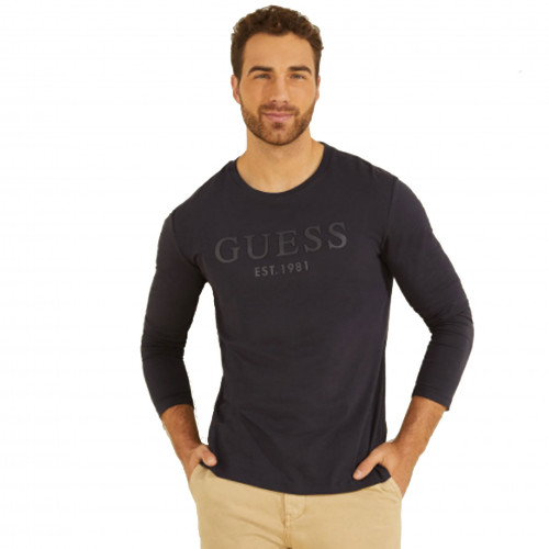 T shirt guess outlet manche longue homme