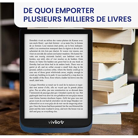 Liseuse de livres numériques VIVLIO Touch Lux 5, noir - Super U, Hyper U, U  Express 