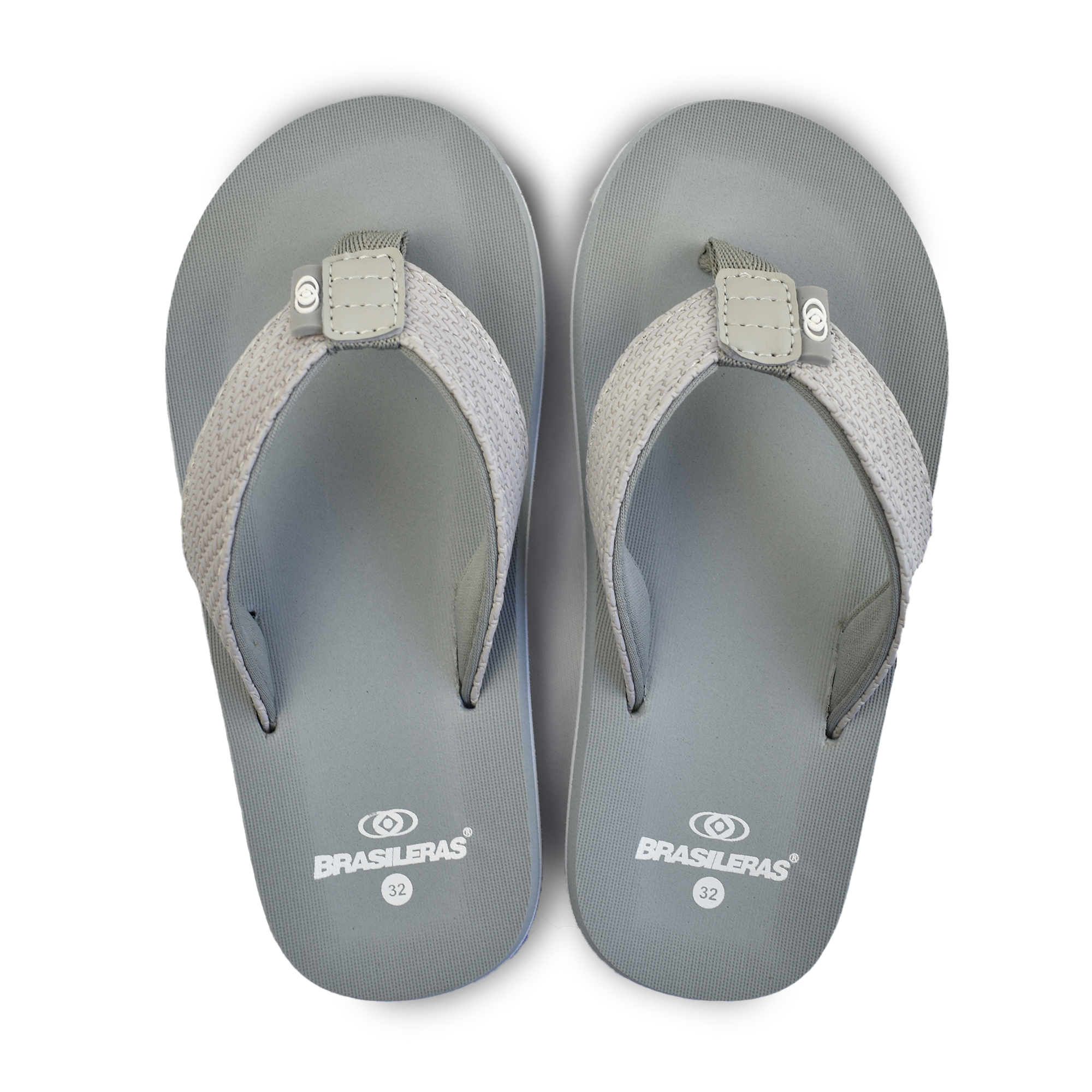 Tongs de plage unisexes Brazileras semelles en gomme gris au