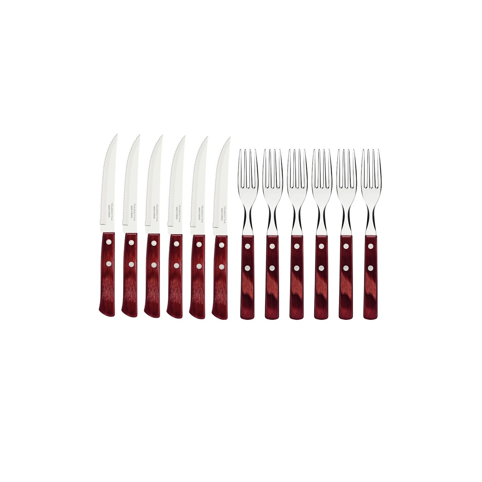 Tramontina Churrasco 12-piece steak cutlery set, 29899-219