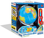 Globe terrestre, globe mondial rotatif unique avec support transparent.  Éducatif et amusant, pour l'école, les enfants, les adultes (bleu)
