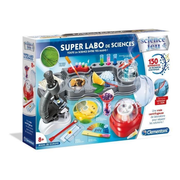 Clementoni Science & Jeu laboratoire 8005125193141 coffret de sciences pour  enfant