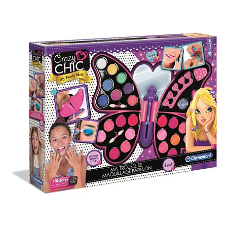 Kit de maquillage bio Princesse et papillon - 3 couleurs - Maquillage  enfant bio - Creavea