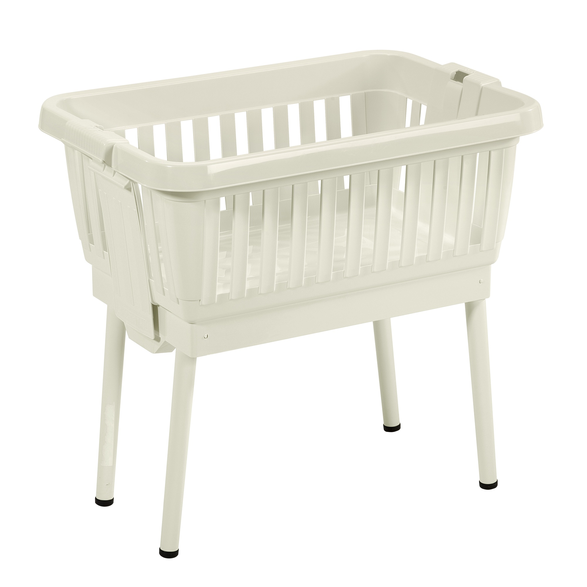 Panier à Linge Pliable Avec Pieds - 60x40x28/58 Cm, Capacité 38 Litres - Plastique Robuste, Aéré - Portable Avec Poignées