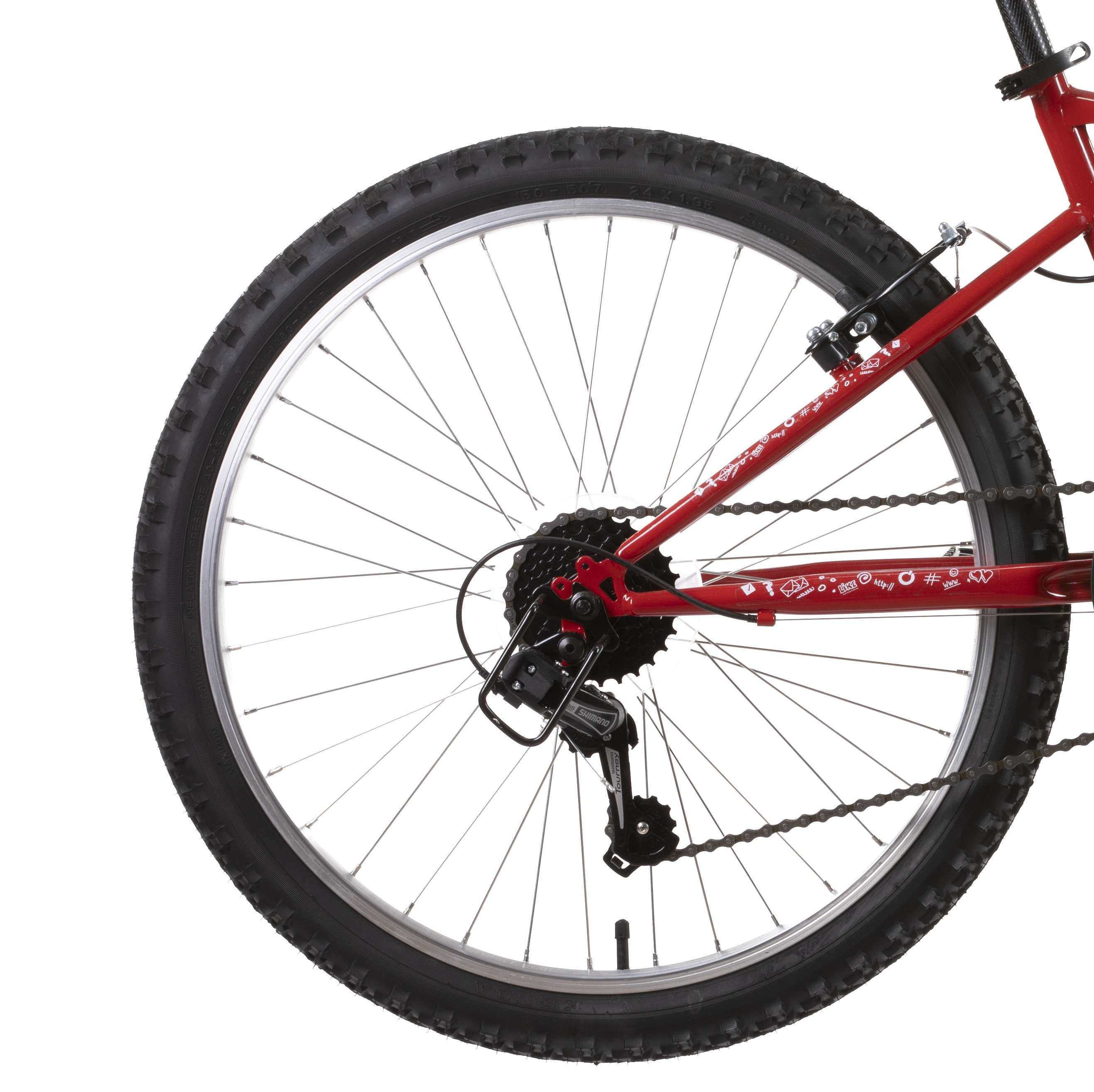 Vélo enfant VTT 24'' Rigide Mixte Denbike pour adolescent de