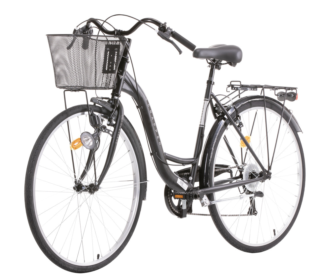 Vélo de ville 26'' type retro en acier Scrapper Railway LDT