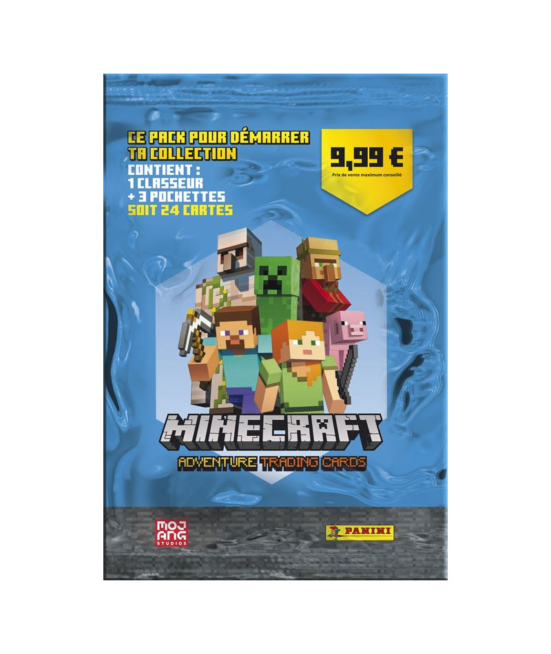 Panini Minecraft Trading Cards StarterPak au meilleur prix | E.Leclerc