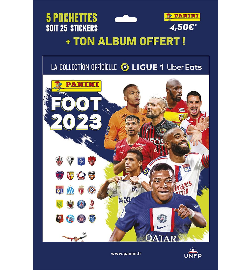 PANINI FOOT 2023 Blister 8 pochettes au meilleur prix