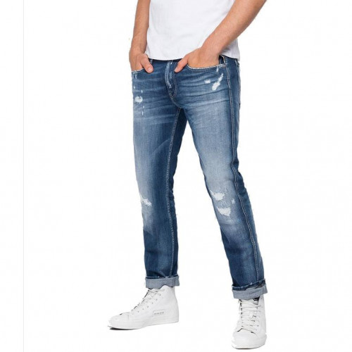 Jean homme REPLAY M914Y.000.573722R.009 bleu 44 FR au meilleur